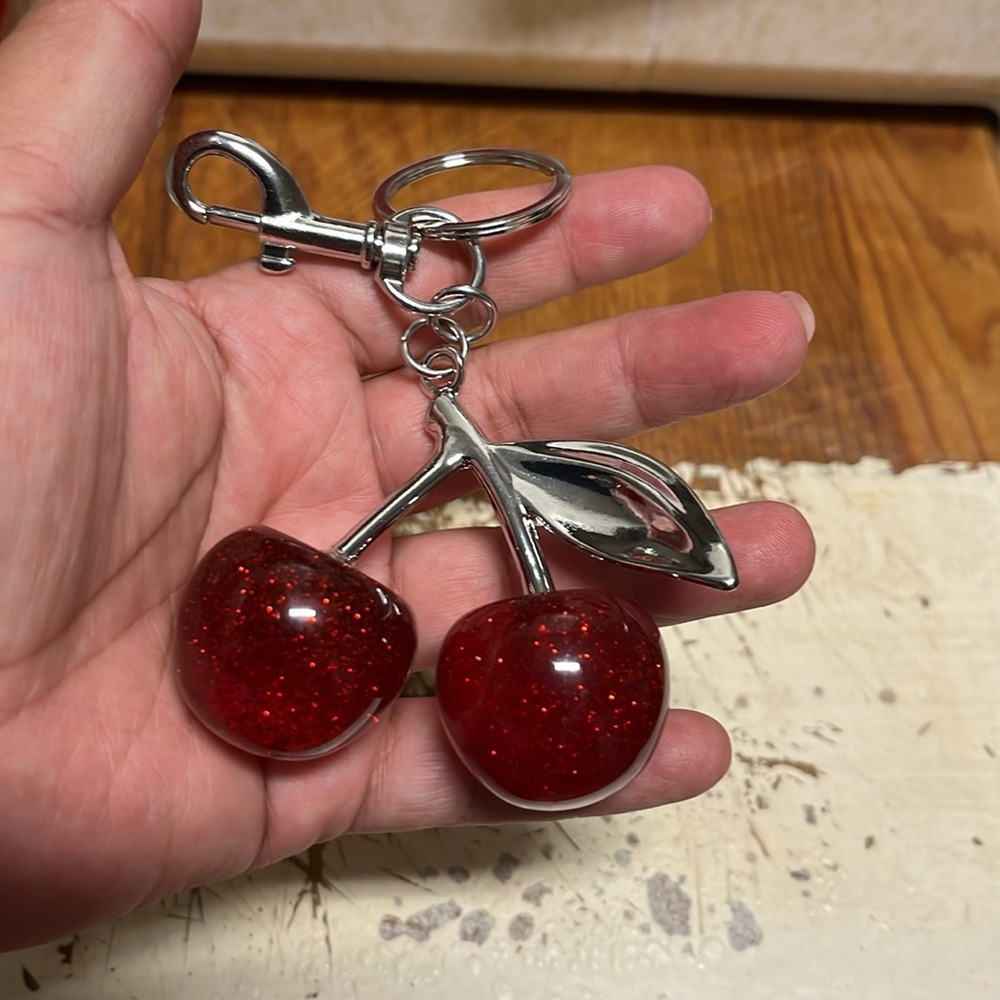 Fashion Jewelry Red Glitter Key Holder
